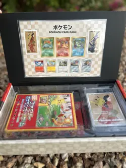 Pokemon Stamp Box Card Beauty Back Moon Full Set Japan Post Stamps included - Image 1
