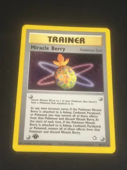 Pokemon Card - Neo Genesis 94/111 - MIRACLE BERRY (uncommon) **1st Edition** -NM - Image 1