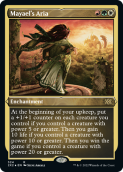 MTG Mayael's Aria - Foil Etched, NM-Mint, English Double Masters 2022 - Image 1