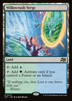 MTG Willowrush Verge, Light Play, English Aetherdrift - Image 1