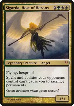 Sigarda, Host of Herons - Oversized Avacyn Restored MP MTG - Image 1