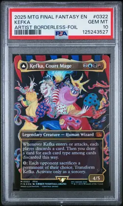 PSA 10 MTG FINAL FANTASY FOIL #0322 KEFKA, COURT MAGE/KEFKA, RULER OF RUIN 2025 - Image 1