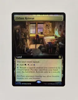 Urban Retreat Extended Art Foil #283 MTG: Marvel’s Spiderman - Image 1