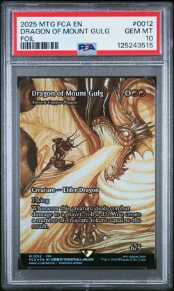 PSA 10 MTG FINAL FANTASY: THROUGH THE AGES FOIL #0012 DRAGON OF MOUNT GULG 2025 - Image 1