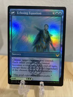 MTG Augmenter Pugilist / Echoing Equation FOIL #147/275 Strixhaven Rare STX NM/M - Image 2
