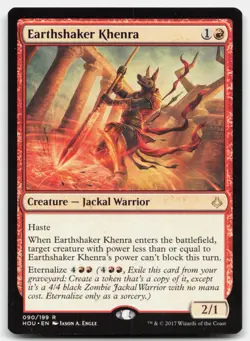 MTG Earthshaker Khenra R Hour of Devastation 90 LP - Image 1
