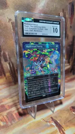 MTG Maskwood Nexus #1904 🌈Foil Borderless SLD Everyone's Invited CGC 10 Low Pop - Image 3