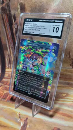 MTG Maskwood Nexus #1904 🌈Foil Borderless SLD Everyone's Invited CGC 10 Low Pop - Image 4