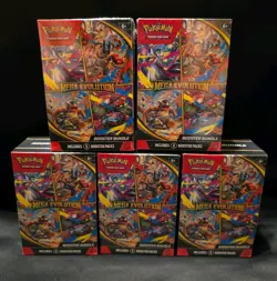 Sealed Pokemon TCG Mega Evolutions Booster Bundle Lot Of 5 - Image 1