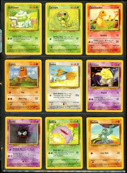1999 Pokemon Base Set COMPLETE Unlimited Edition NON HOLO Cards #17-102 Rare NM - Image 5