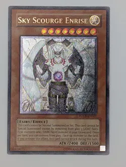 x1 YuGiOh Sky Scourge Enrise - FOTB-EN021 - Ultimate Rare - LP/MP - Image 1