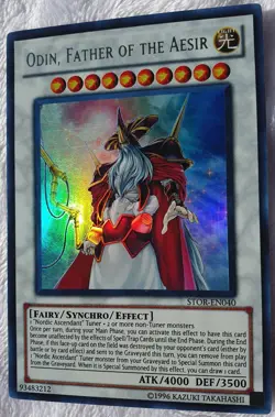 Yugioh 1x Odin, Father of the Aesir STOR-EN040 Ultra Rare Unlimited Near Mint - Image 2
