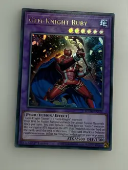 BLMM-EN136 Gem-Knight Ruby : Ultra Rare 1st Edition Mint YuGiOh Card - Image 1