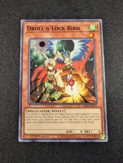 Yugioh - Droll & Lock Bird SR14-EN023 1st Edition Common NM - Image 1