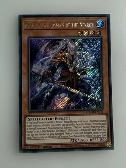 BLMM-EN024 Avance, Swordsman of the Nekroz : Secret Rare 1st Edition Mint YuGiOh - Image 1
