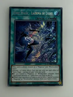 BLMM-EN046 Verre Magic - Lacrima of Light : Secret Rare 1st Edition Mint YuGiOh - Image 1