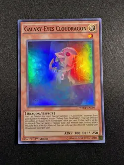 Yugioh - Galaxy-Eyes Cloudragon WSUP-EN009 1st Edition Super Rare NM - A - Image 1