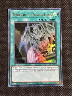 YuGiOh! - Return of the Dragon Lords RA03-EN060 Ultra Rare 1st Edition Near Mint - Image 1