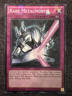 Yugioh Rare Metalmorph BP03-EN200 Shatterfoil Rare 1st Edition NM - Image 1