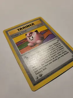 Clefairy Doll Base Set 70/102 First Edition Card HP - Image 3