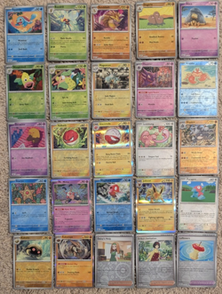 SV Pokemon 151 - Lot of Holo and Reverse Holo Cards Only - Lot of 25! - Image 1