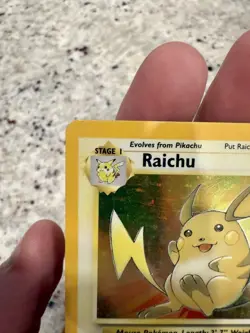 Raichu 14/62 Holo Fossil Pokemon Card TCG WOTC MP - Image 2