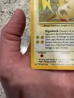 Raichu 14/62 Holo Fossil Pokemon Card TCG WOTC MP - Image 5