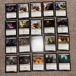 Magic the Gathering Bundle 120 Black Cards Mixed Rarity And Types - Image 2
