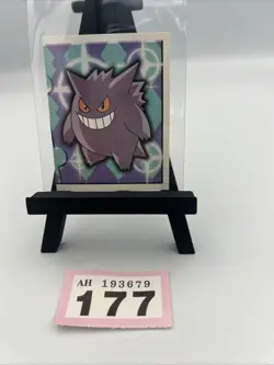 Gengar Pokemon Sticker / Card #187 Merlin Rare MINT Condition 1999. - Image 1