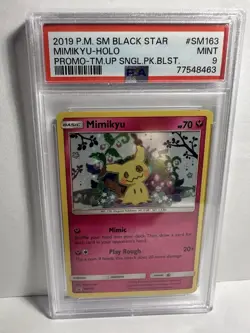 PSA 9 Pikachu & Mimikyu Holo - SM 162 & 163 Team Up Blister Promo Pokemon Cards - Image 5