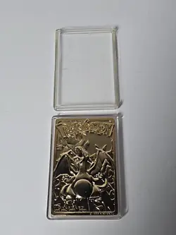 Vintage Pokemon 1999 CHARIZARD Burger King Promo 23k Gold Plated Trading Card - Image 2