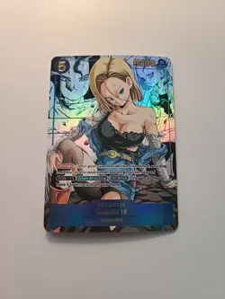 Android 18 Doujin Card Dragon Ball Goddess Stroy Waifu Custom Holo Foil - Image 1