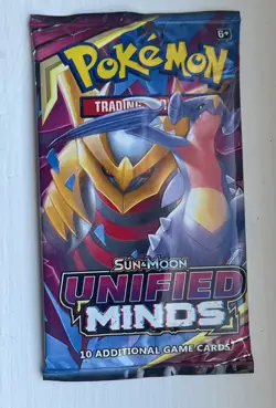 2019 POKEMON SUN & MOON UNIFIED MINDS BOOSTER PACK, FACTORY SEALED, 10 cards - Image 1