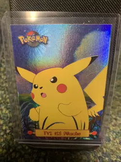 Pokemon TV2 #25 Pikachu Card holo - Image 1