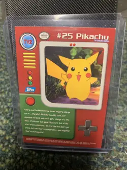 Pokemon TV2 #25 Pikachu Card holo - Image 2