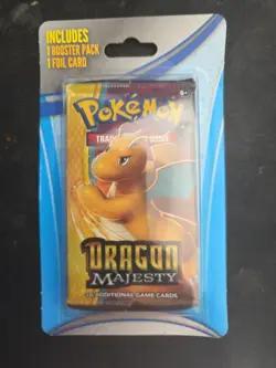Pokemon Dragon Majesty Blister 1 Booster Pack + 1 Foil Card! Brand New! ⭐ - Image 1