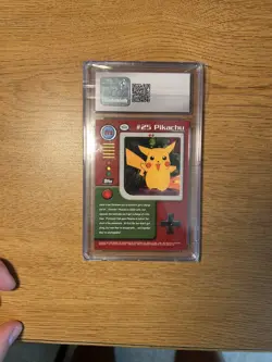 TV2 Pikachu Topps Pokemon Character Card TV Animation Series 1 CGC 9 - Image 2