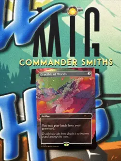 Crucible of Worlds ✨ Borderless GALAXY FOIL ✨ MTG NM Secret Lair (2110) - Image 1