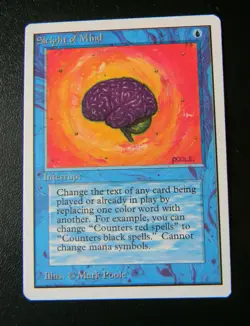 SLEIGHT OF MIND : UNLIMITED : MTG : 1993 : NEAR MINT : SEE PHOTO'S - Image 1