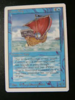 PIRATE SHIP : UNLIMITED : MTG : 1993 : /NEAR MINT : SEE PHOTO'S - Image 1