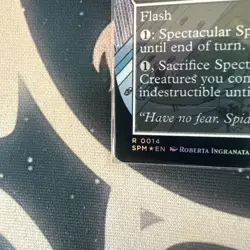 Spectacular Spider-Man Borderless PreRelease FOIL Marvel MTG Stamped - Image 5