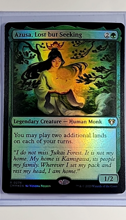 2023 MTG Magic The Gathering CMM Commander Masters Foil Azusa Lost But Seeking - Image 1