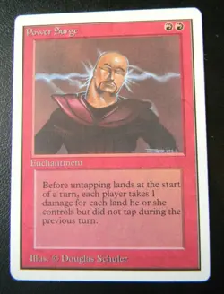 POWER SURGE : UNLIMITED : MTG : 1993 : VERY FINE /NEAR MINT : SEE PHOTO - Image 1