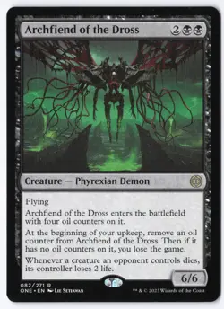 Archfiend of the Dross R Phyrexia: All Will Be One 82 NM - Image 1