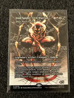 Magic MTG - Iron Spider, Civil Warrior - Alibou, Ancient Witness (Borderless) - Image 1
