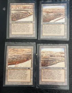 MTG Antiquities 4x Strip Mine Playset different kind. horizon no horizon tower - Image 1
