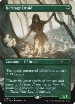 Heritage Druid - Extended Art Secret Lair NM MTG - Image 1