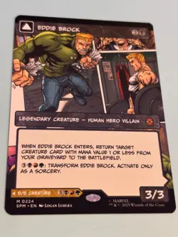 1x Eddie Brock (0224) (Borderless) Marvel's Spider-Man Regular - Mythic Rare - Image 2