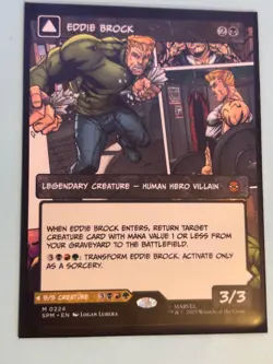 1x Eddie Brock (0224) (Borderless) Marvel's Spider-Man Regular - Mythic Rare - Image 4