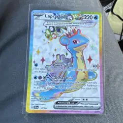 Lapras ex 158/142 Stellar Crown Full Art Ultra Rare Holo Pokemon TCG MINT - Image 1